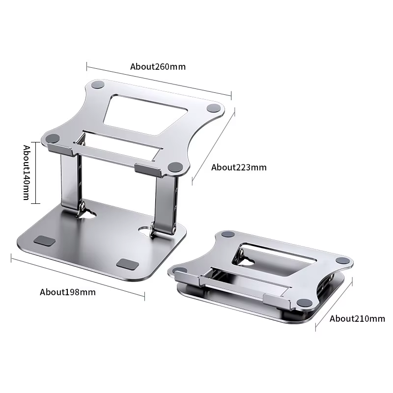 Support de tablette de téléphone réglable en alliage d'aluminium