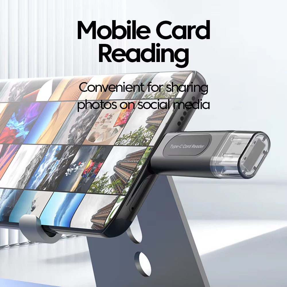 Lecteur de carte USB TYPE-C multifonction 4 en 1