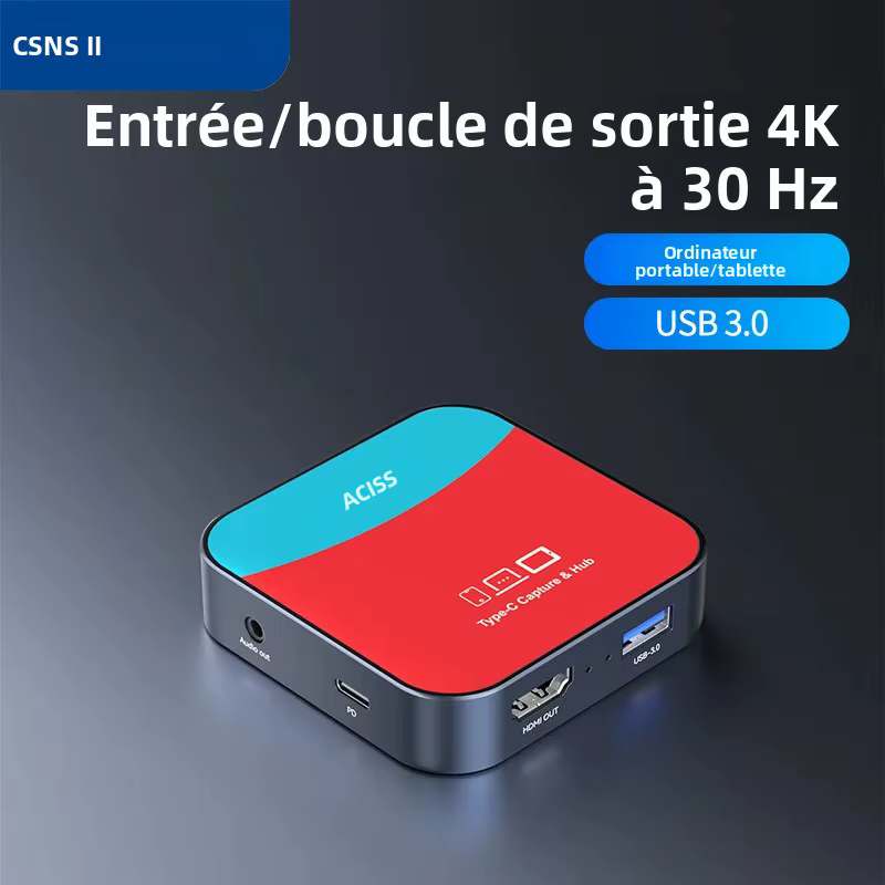 Carte d'acquisition et station d'accueil Acasis 2-en-1 Type-C