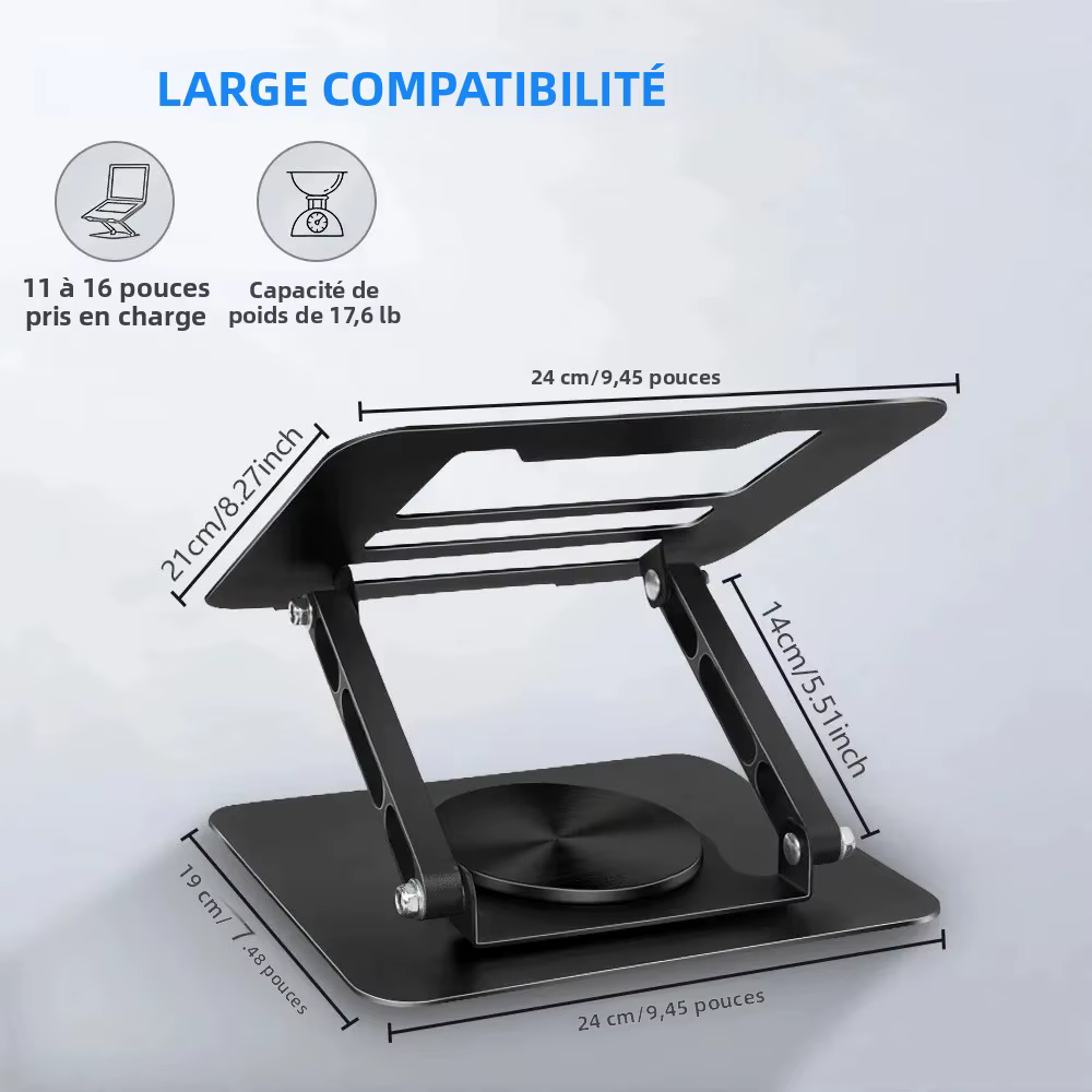 Support pour ordinateur portable pour bureau