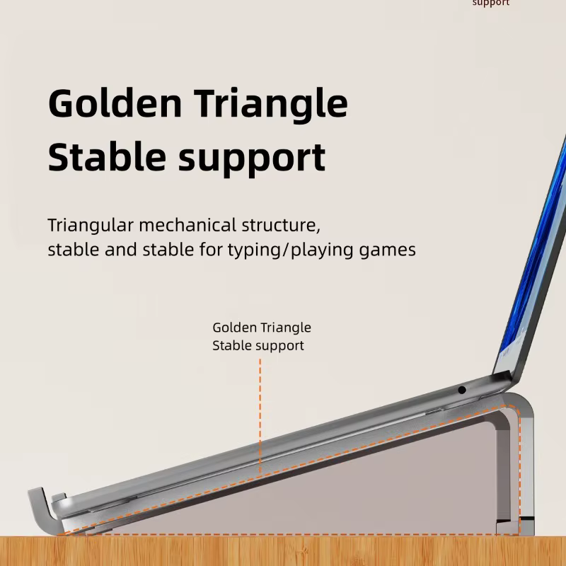 Support pour ordinateur portable pliable et réglable en aluminium