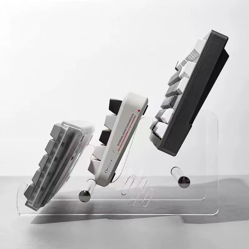 Présentoir de clavier en acrylique Transparent