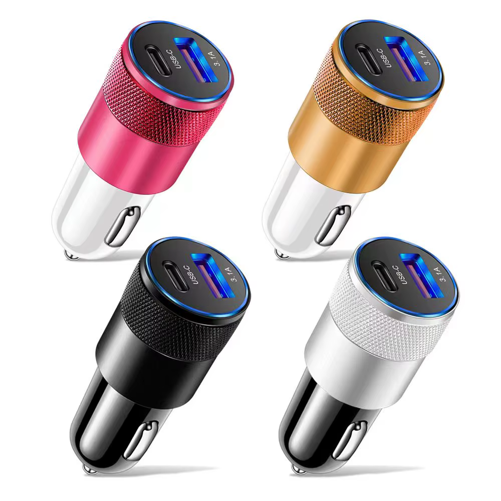 66W USB chargeur de voiture Type C adaptateur de téléphone de charge rapide pour Xiaomi Huawei PD