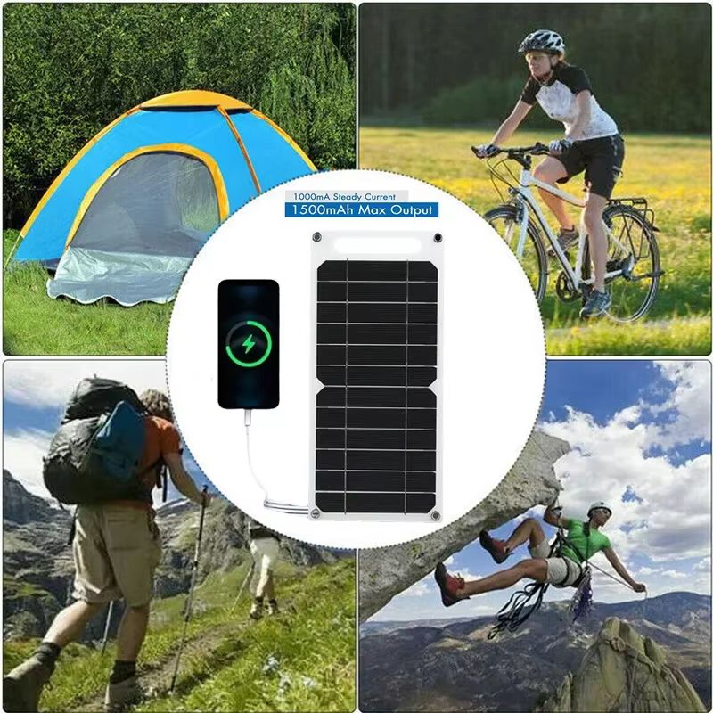Panneau solaire portable 25-35W. Imperméable, pour la randonnée/camping en plein air. Banque de charge USB pour téléphone portable et chargeur de batterie.