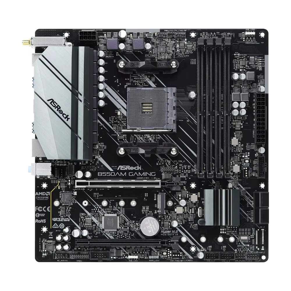 Carte mère ASROCK B550AM GAMING AM4 compatible avec les processeurs B550 R5 5600X R7 5700G R7 5800X R7 3700X