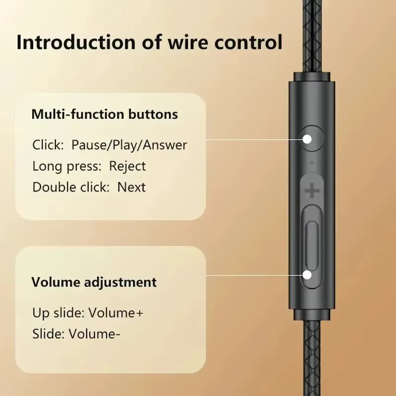 Écouteurs intra-auriculaires filaires pour jeux avec doubles prises 3