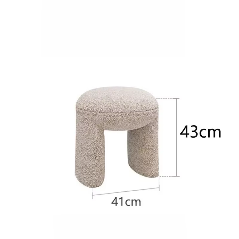 Chaise de coiffeuse pas chère, basse, marron, mignonne, style mini-selle, pour maquillage et salle à manger, mobilier de chambre