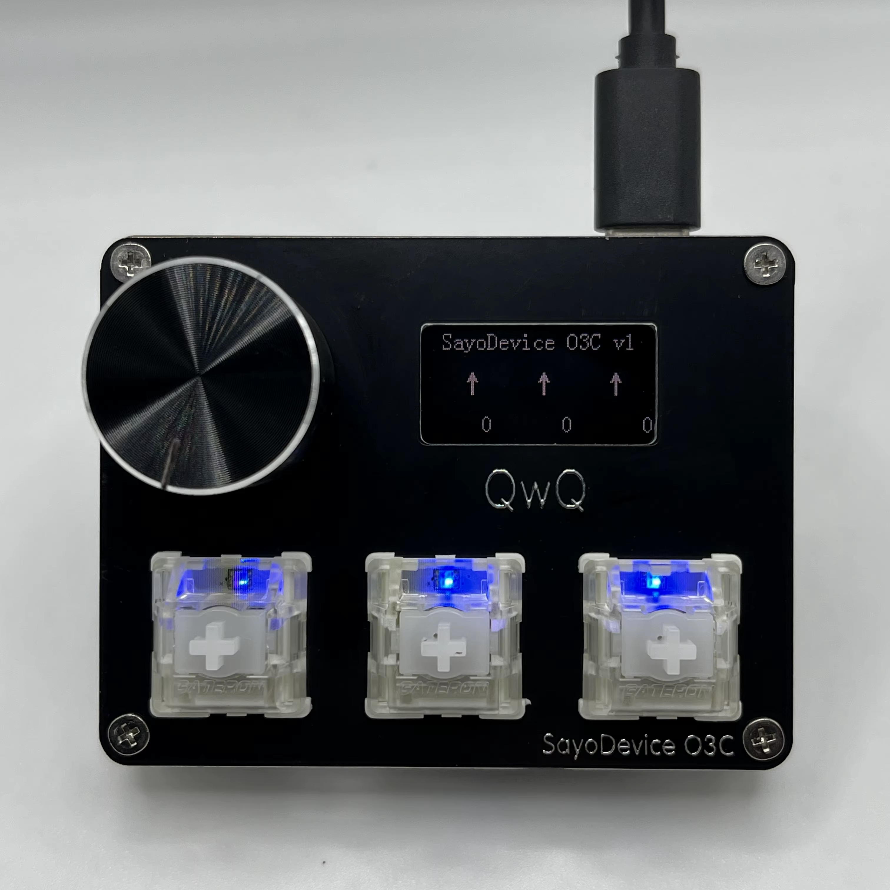 Gateron KS-20 commutateurs blancs SayoDevice OSU O3C