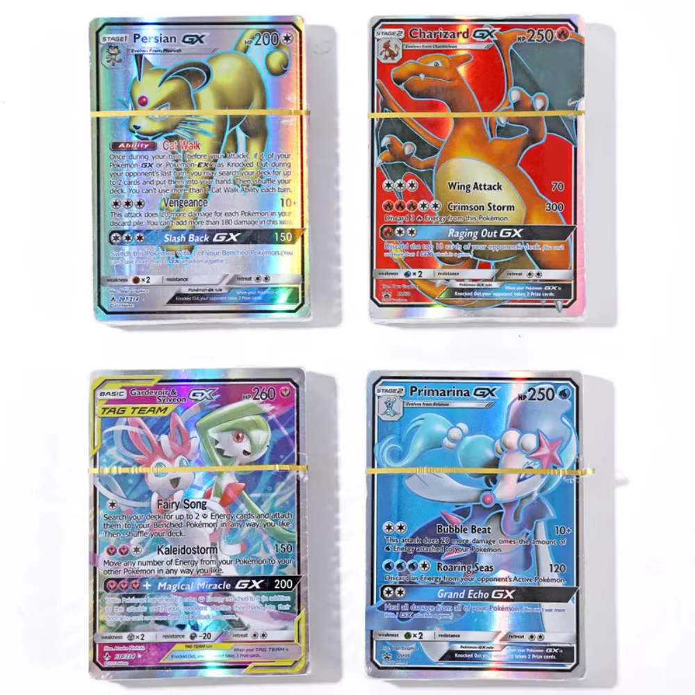 Nouveau modèle Pokemons français anglais allemand coréen espagnol cartes Pokemons carte GX VMax VMAX V TT Pikachu Anime carte de combat