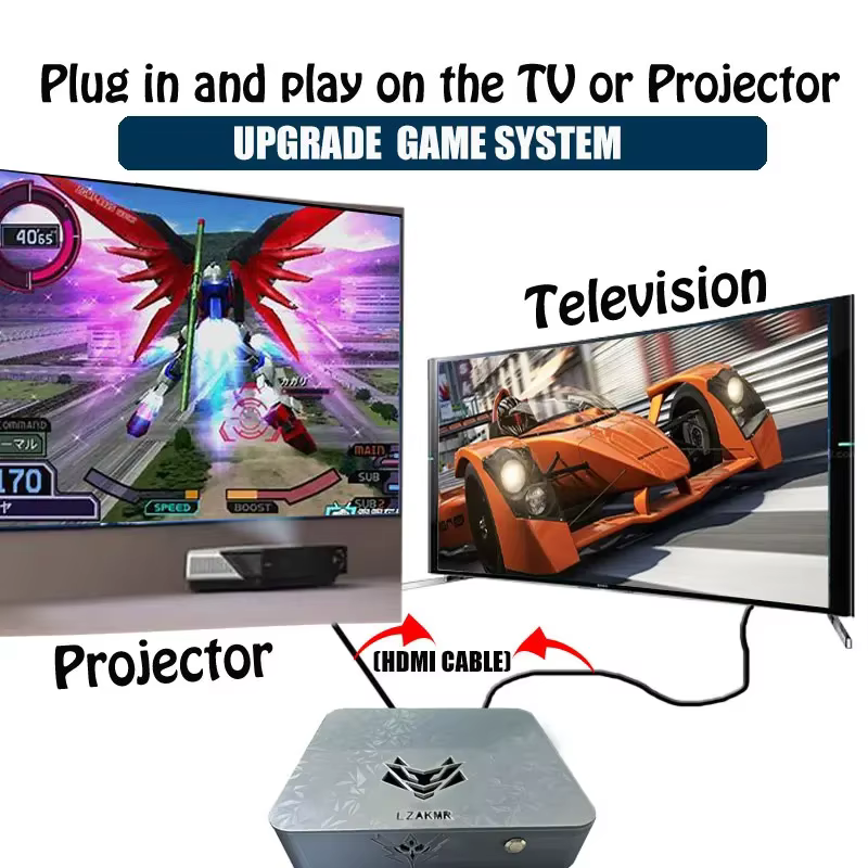 Expérience de jeu ultime - Boîte de jeu AK1 - Système de jeux Windows 11 2T/4T - 8G/16G de RAM avec plus de 70000