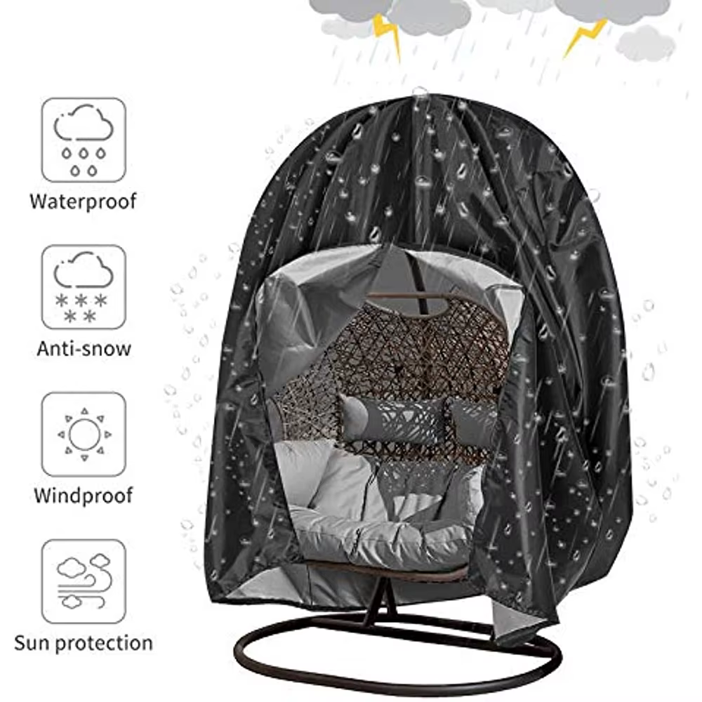 Housse de protection de chaise oeuf, imperméable, avec fermeture éclair, anti-rouille, Durable, Anti-UV, coupe-vent, balançoire suspendue pour jardin