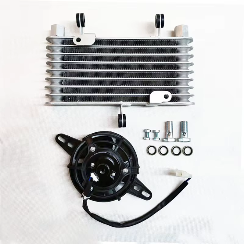Ventilateur de refroidissement d'huile moteur de moto universel en aluminium, refroidisseur d'eau, Kit efficace de radiateur, réchauffeur de la température du moteur