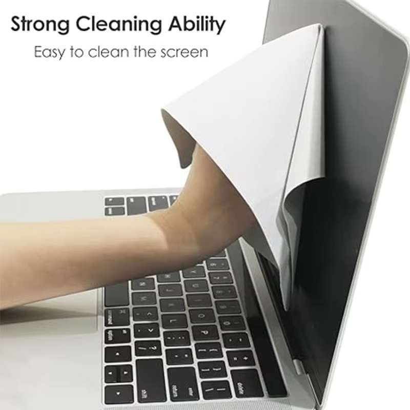 Chiffon de nettoyage pour écran d'ordinateur portable anti-poussière en microfibre pour MacBook Pro 13/15/16