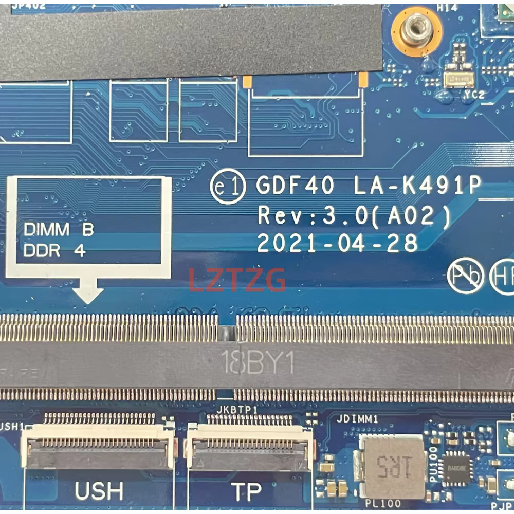 K491P pour Dell Latitude 5420 carte mère d'ordinateur portable CPU I5 I7-11th Gen UMA DDR4 CN-050JMT 100% testé OK