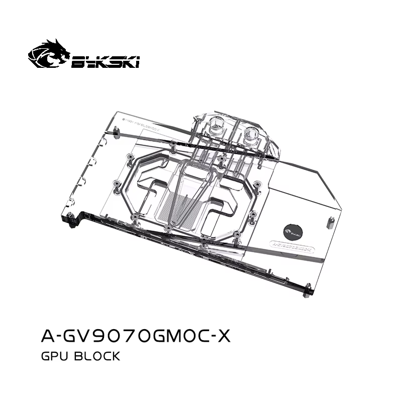 Bykski GPU bloc utilisation pour GIGABYTE RX9070XT GAMING OC 16G carte vidéo refroidissement par eau/couvercle complet/radiateur en cuivre A-GV9070GMOC-X