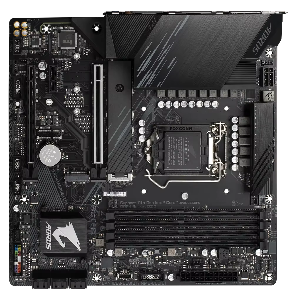 Cartes mères Gigabyte B560M AORUS ELITE LGA 1200 DDR4 128GB M-ATX pour carte mère de bureau Intel B560 M.2 SATA III USB3.0