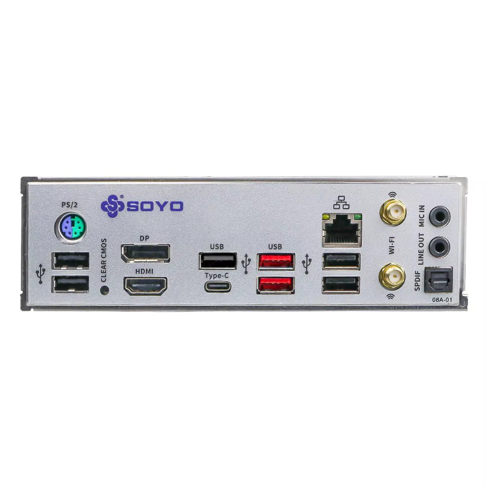 SOYO B760M D4 WiFi DDR4 LGA 1700 Intel B760 M-ATX carte mère 2 * M.2 PCIe 4.0 type-c WiFi6 ARGB USB3.2 pour processeur 12/13/14ème