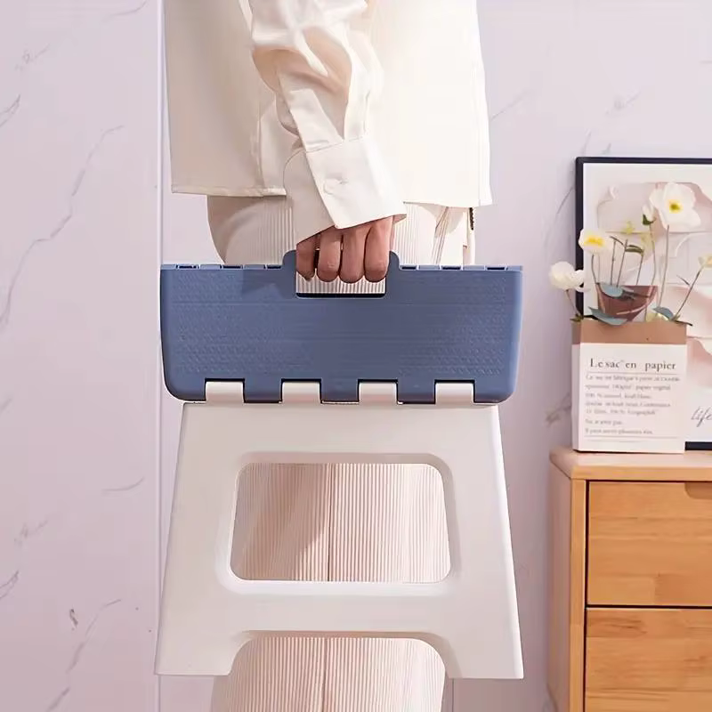 Tabouret pliant portable et tendance, structure durable, adapté à une utilisation intérieure et extérieure, un indispensable pour la maison