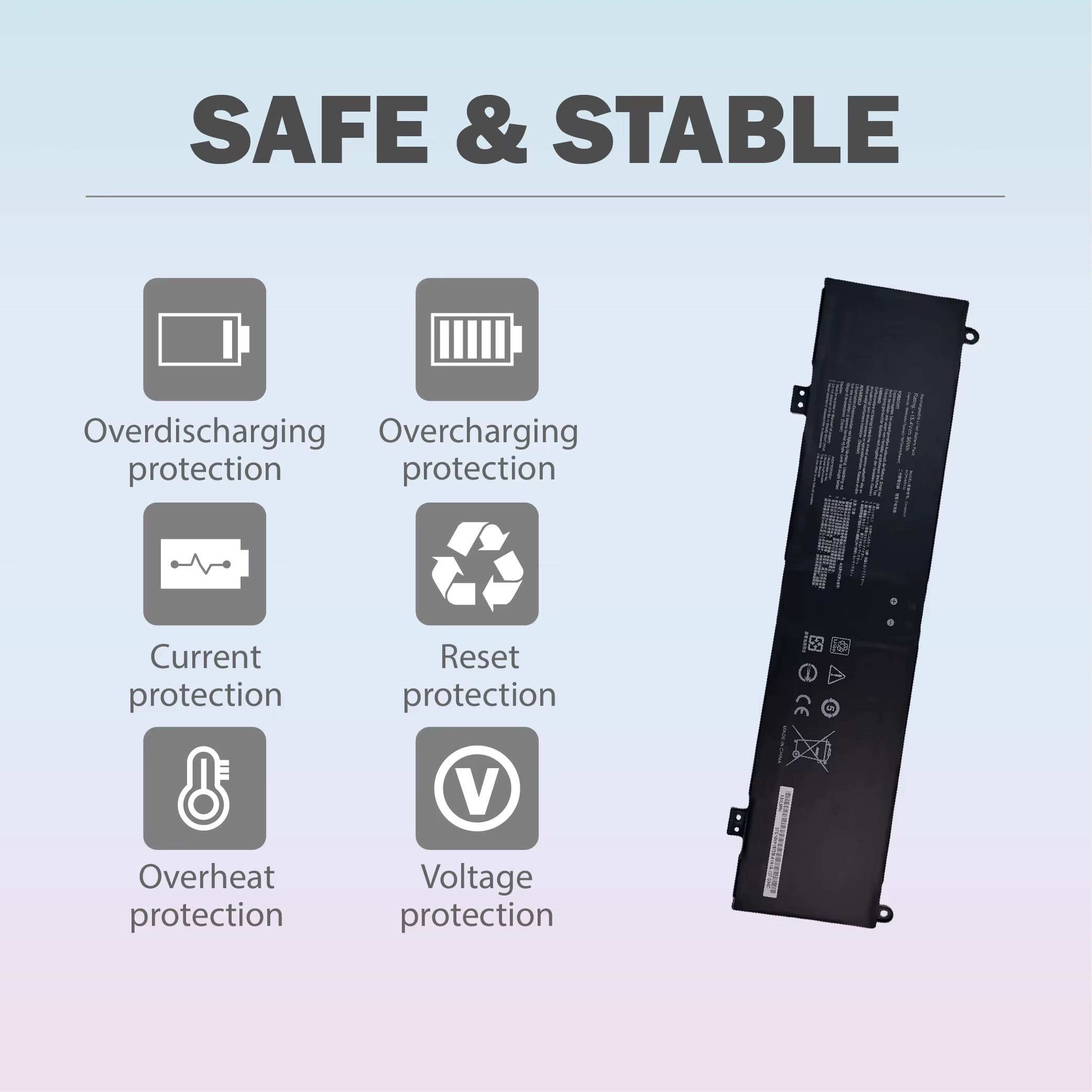 C41N2013 Batterie de remplacement pour ordinateur portable Asus TUF Gaming A15 FA507 A17 FA707 ROG Strix G513 G513IM
