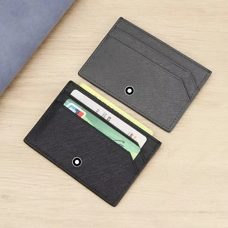Portefeuille Porte-cartes Business Slim en Cuir PU pour Homme – Mini Porte-cartes de Crédit et Étui pour Cartes d'Identité – Petit Portefeuille Homme