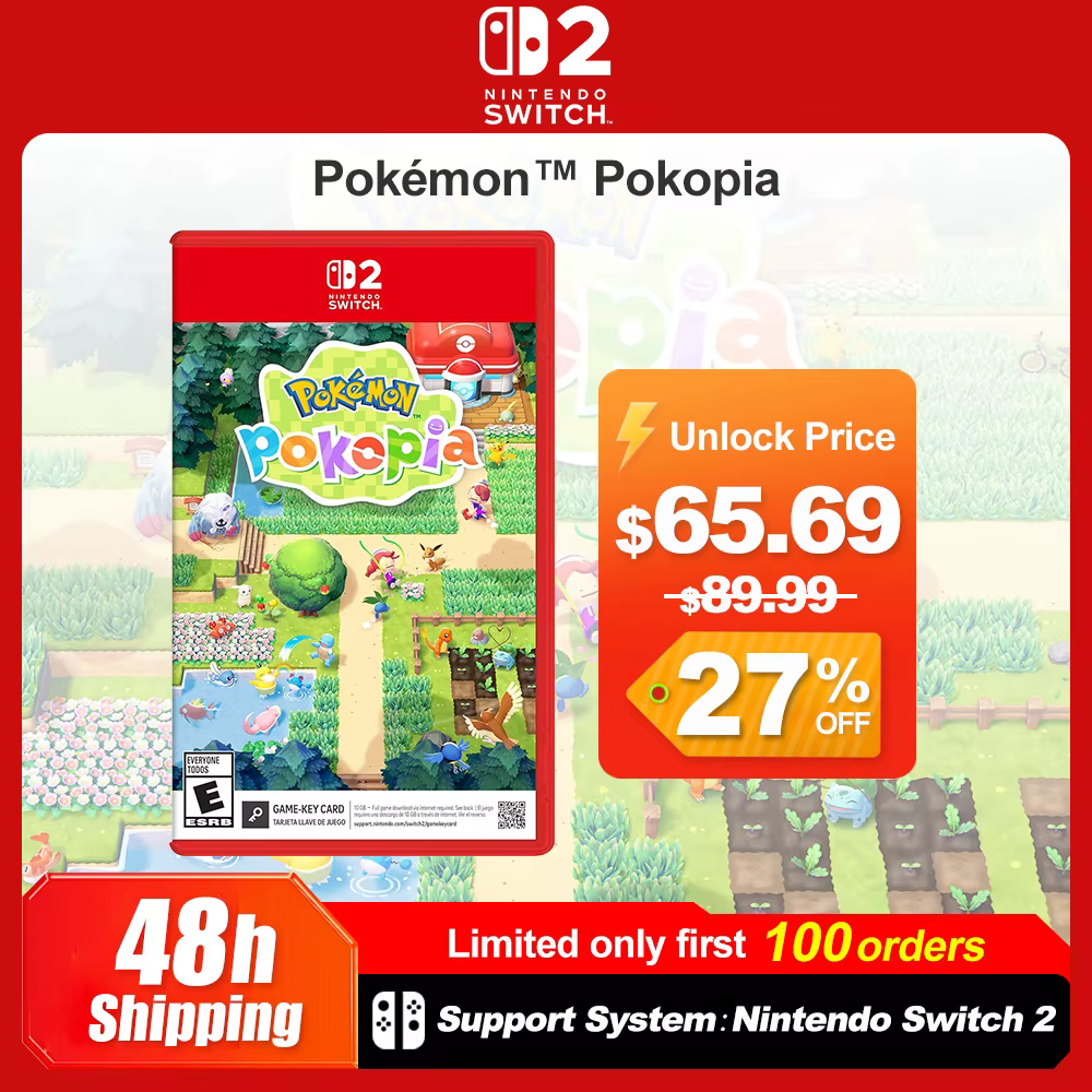 Pokemon Pokopia Nintendo Switch 2 Jeux Offres Spéciales 100% Neuf Original Cartouche de Jeu Physique Simulation Jeu Pokemon pour Switch 2