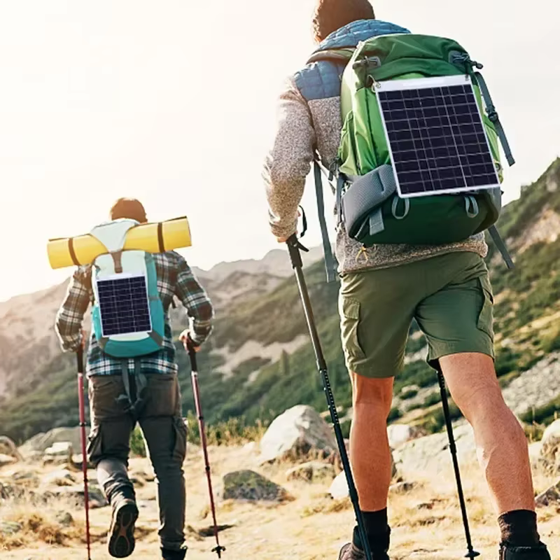  Plaque de charge solaire portable – Pliable et léger, alimentation d'urgence pour les activités de plein air, construction durable