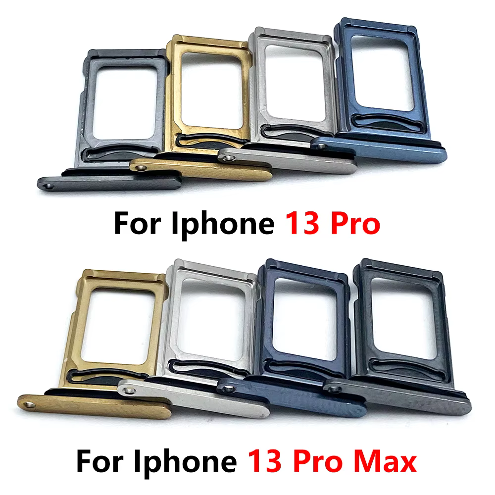 Nouvelle double carte pour IPhone 13/13 mini/13 Pro/13 Pro Max, plateau de carte SIM, fente de puce, support de tiroir, adaptateur, accessoires + broche