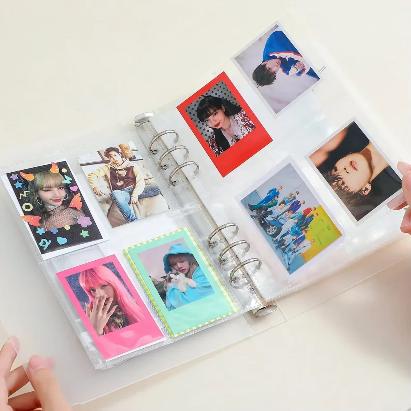 Album de cartes photo Kpop Idol, classeur multi-pochettes pour photocards, livre de rangement pour cartes photo, cadeaux d'anniversaire