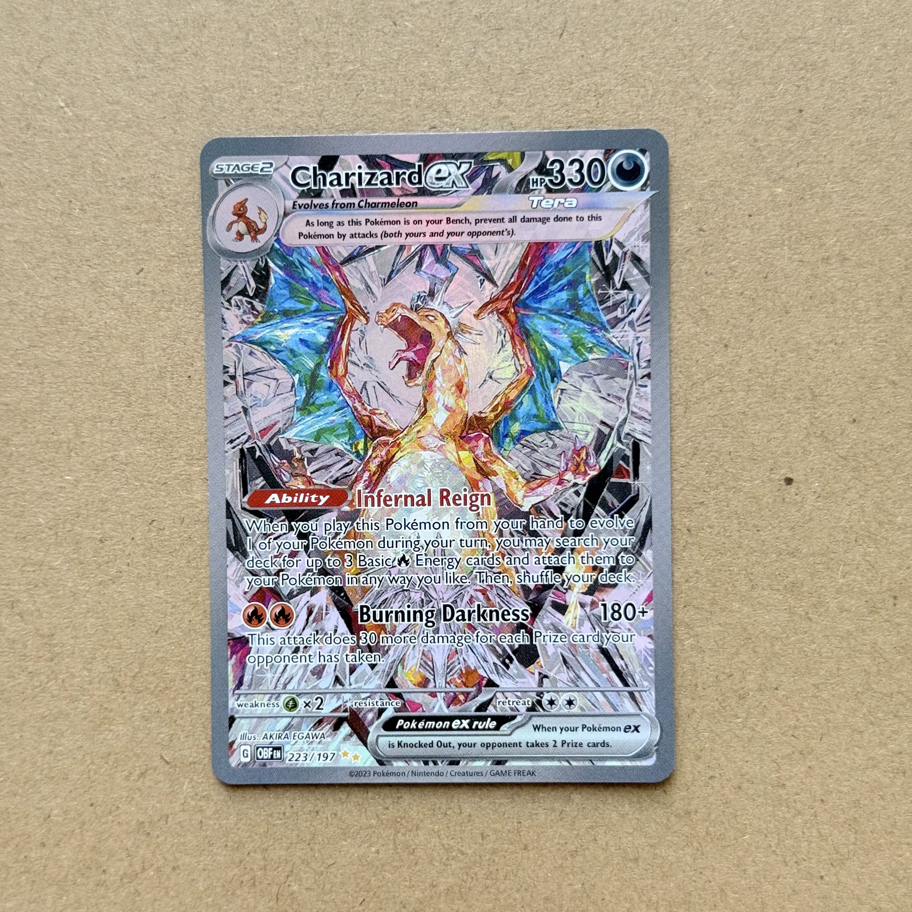 Cartes Pokémon Charizard 1ère Édition Charizard 1996 Base Set SV/Team Rocket Foil Cartes Rares Collection de Jeu Cartes PTCG Proxy