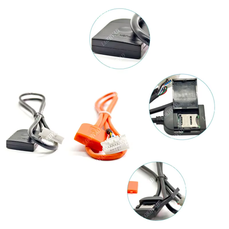 Adaptateur de fente pour carte Sim, pour Radio Android multimédia Gps 4G, connecteur de câble 20 broches, accessoires de voiture, pièce de rechange de fils