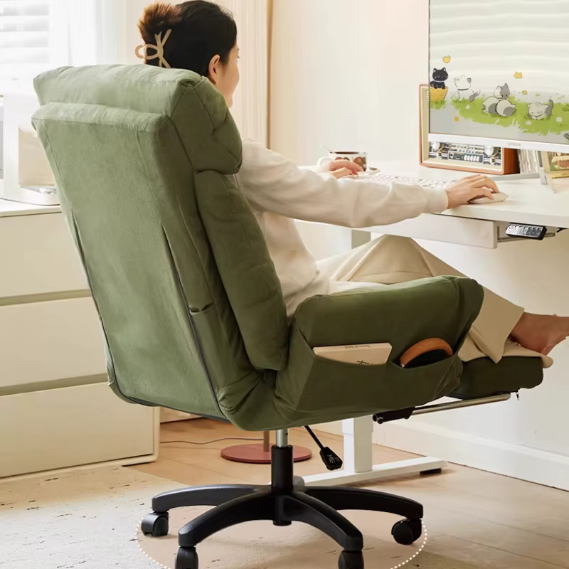 Chaises de canapé confortables à siège long, chaises pouf, chaises de jeu, tabouret de bureau de chambre à coucher, doux et confortables