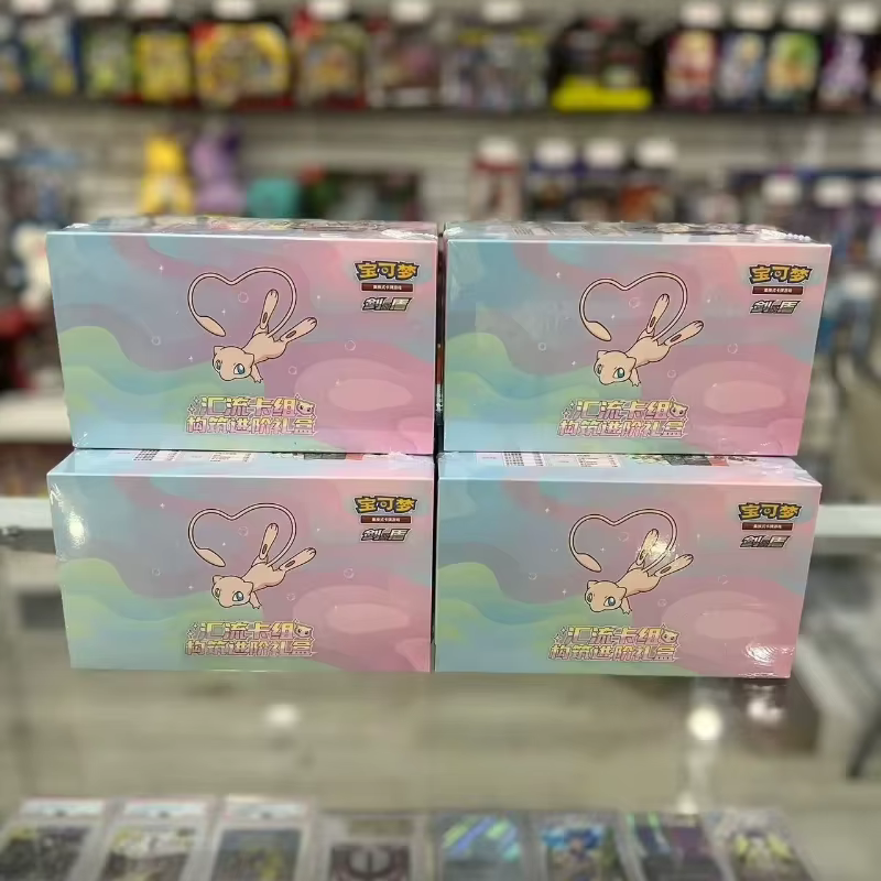 100% Original Pokemon Mew carte de convergence pont Construction boîte-cadeau PTCG simplifié carte chinoise cartes à collectionner jouet cadeaux