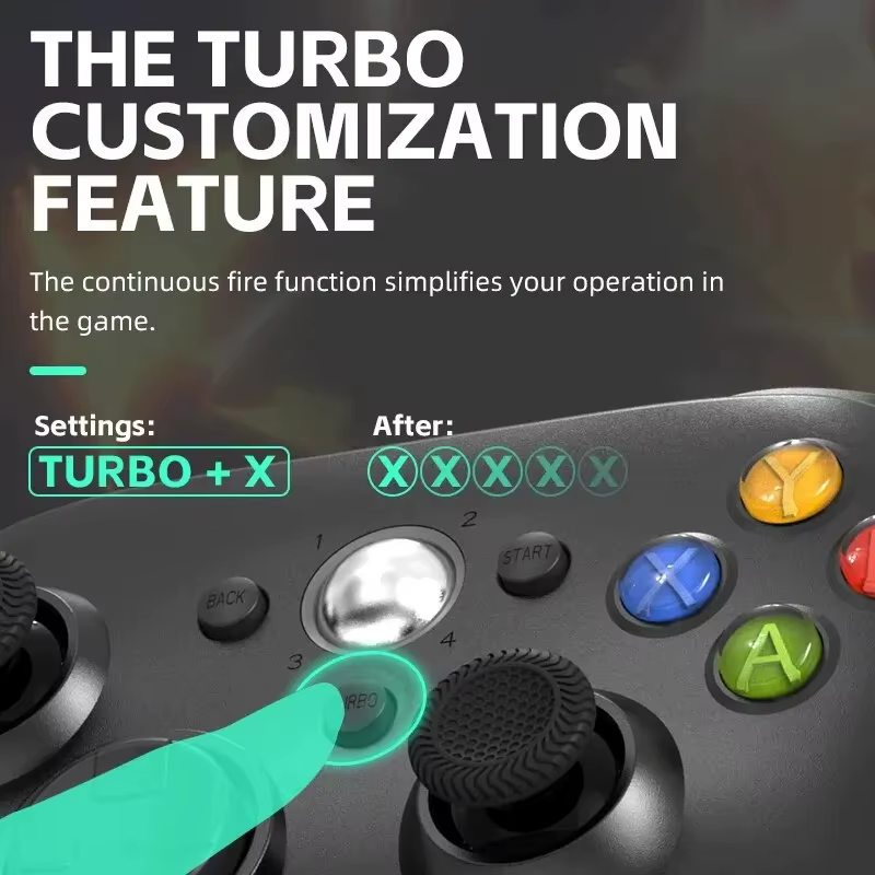 Manette de jeu sans fil et filaire USB