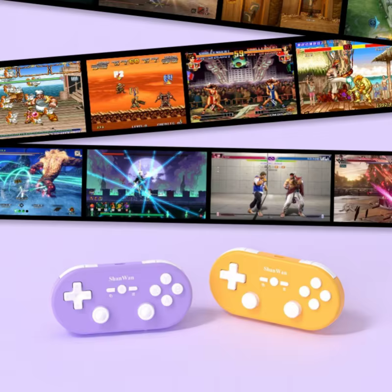 Q37 contrôleur de jeu sans fil Bluetooth Micro jeu Mini manette Hall Joystick pour PC Windows Android IOS téléphone
