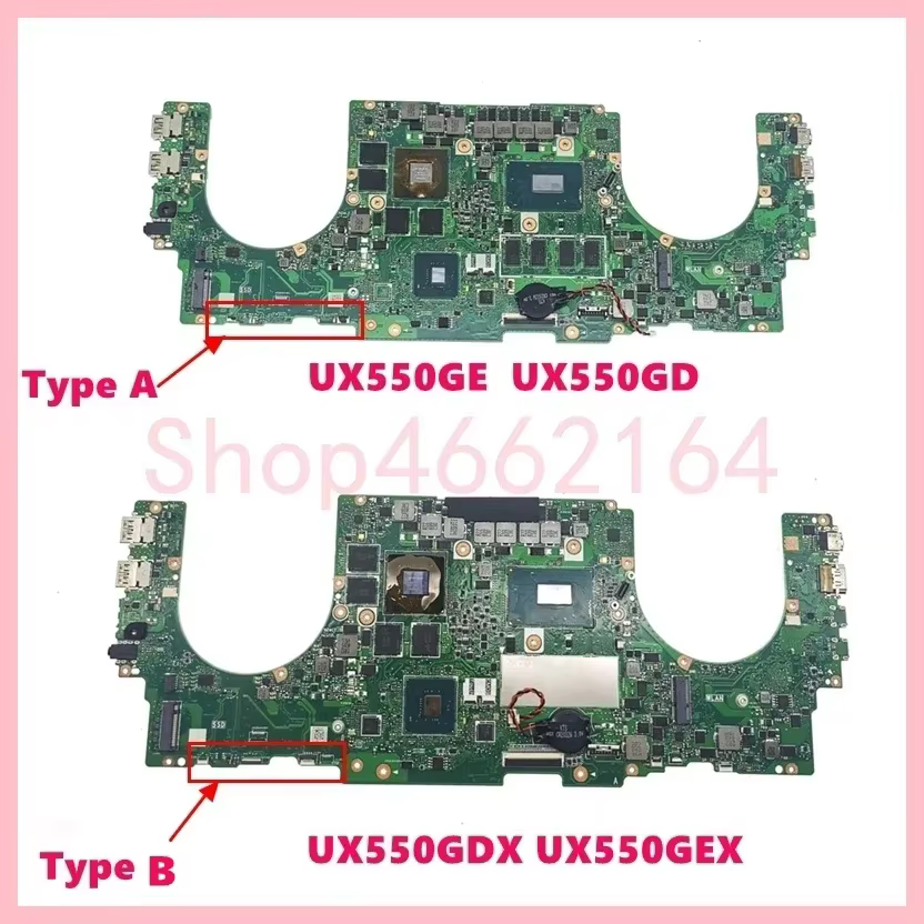 Carte mère pour ordinateur portable Asus UX550GD