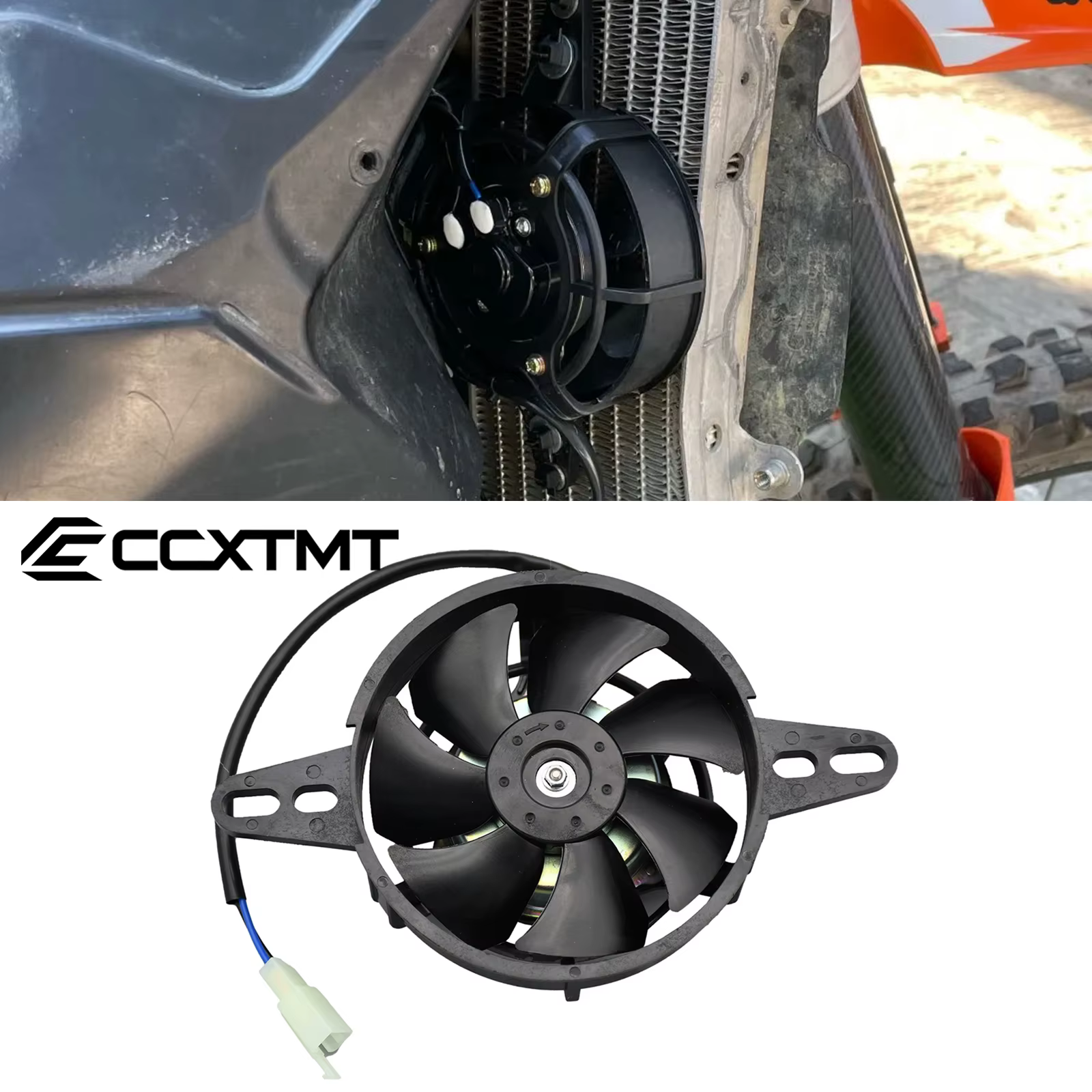 Radiateur électrique de moteur de refroidisseur d'huile de ventilateur de refroidissement de moto 12V pour Honda Yamaha Suzuki KTM Kawasaki ATV accessoires de Motocross