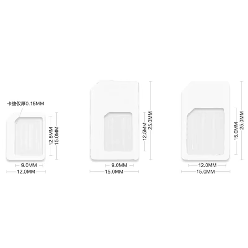 Convertisseur universel de carte nanographique vers micro standard pour téléphone, adaptateur EpiCard, matin pour CharacterSim,
