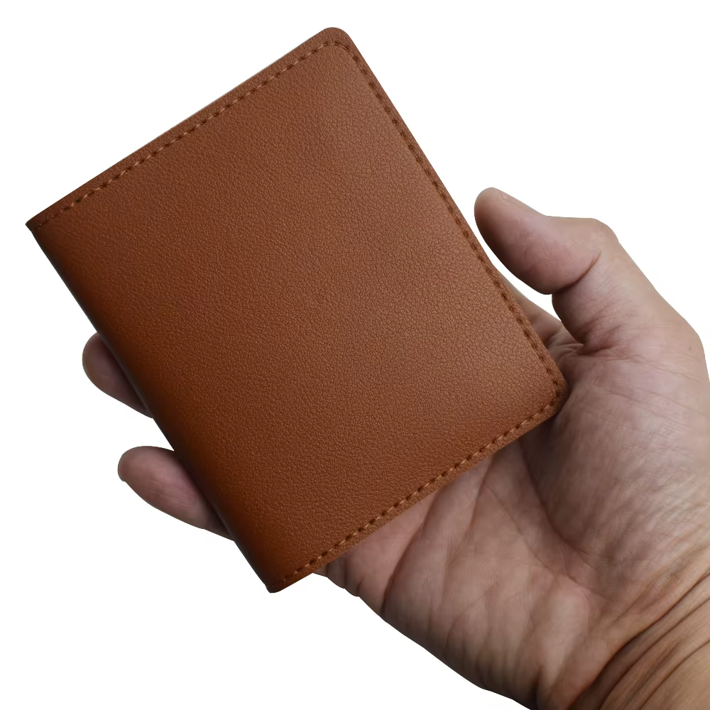 Porte-cartes multi-fentes portable, portefeuille en cuir PU, sac d'argent, porte-monnaie avec fermeture à pression, sac de rangement