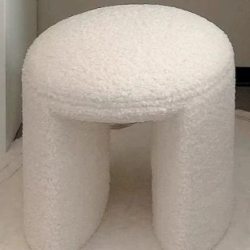 Chaise de coiffeuse pas chère, basse, marron, mignonne, style mini-selle, pour maquillage et salle à manger, mobilier de chambre