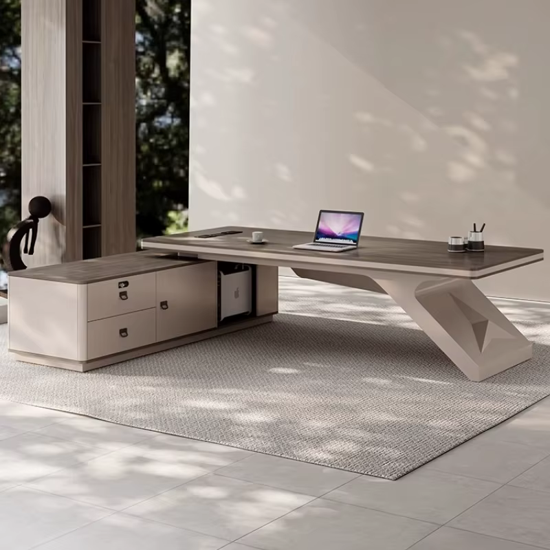 Bureau d'ordinateur de jeu Portable en forme de L