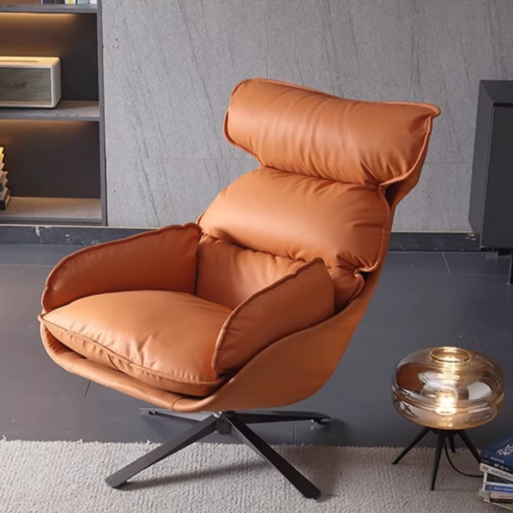Fauteuil pivotant moderne et élégant avec coussin