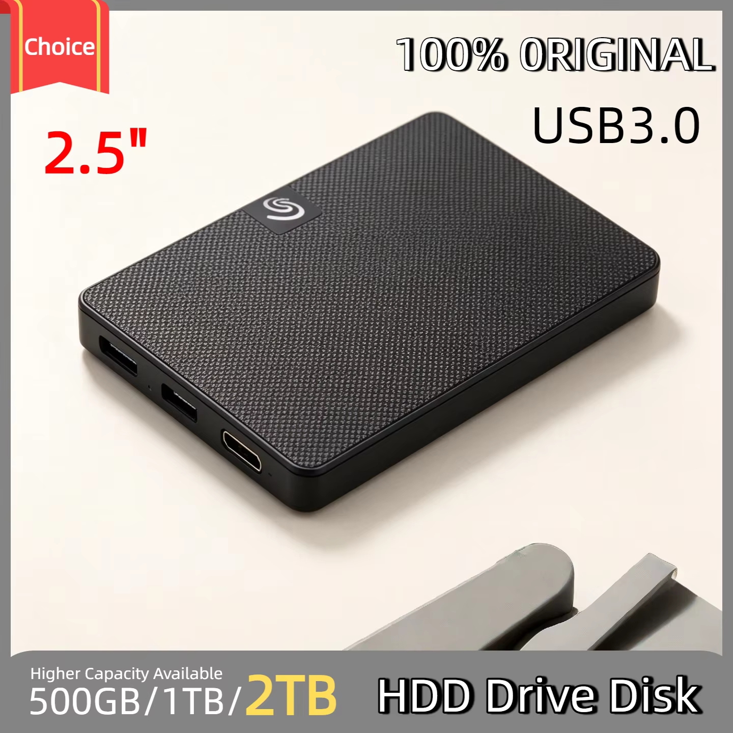 Disque dur externe portable USB 3.0 de 2