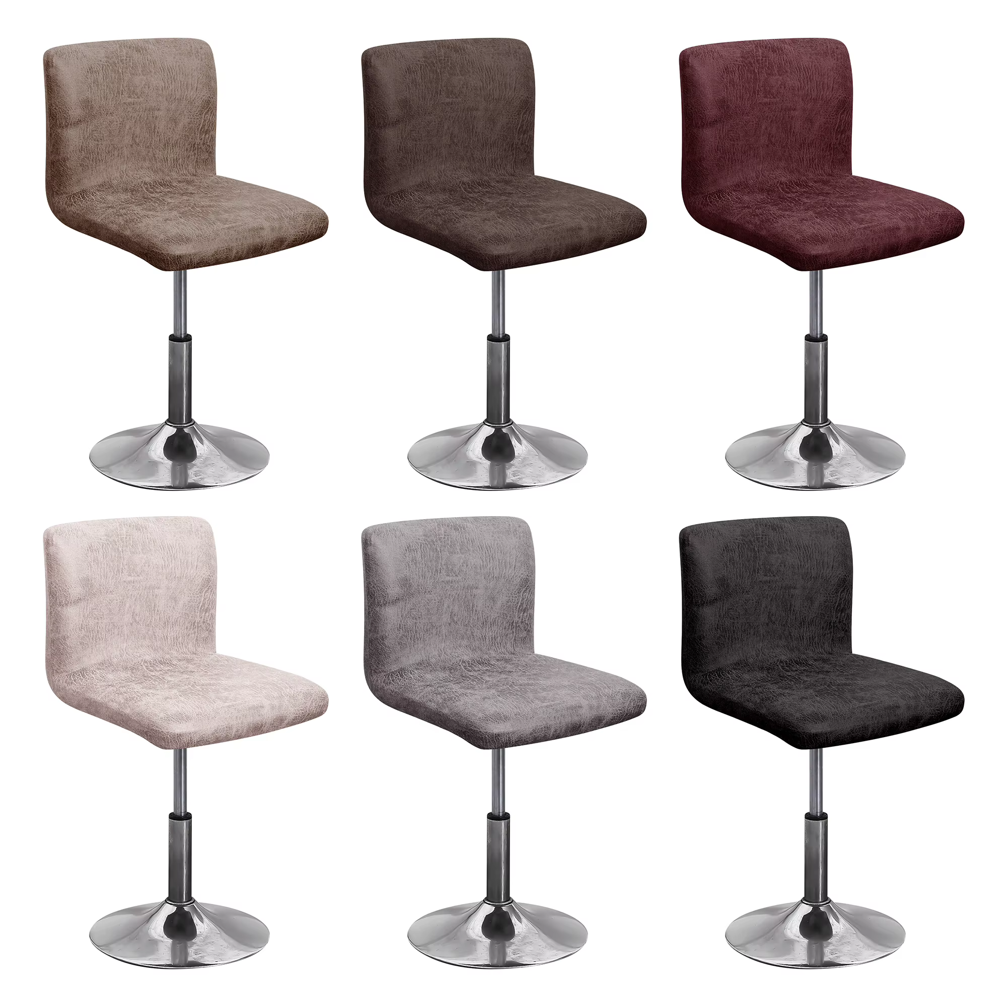 Juste de chaise de bar à dossier court, housses de siège de tabouret de bar, housses de banquet d'hôtel, optique commandée, nouveau tissu, étui de chaise de petite taille