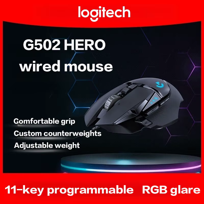 Logitech G502 HERO câble souris de jeu e-sports manger du poulet