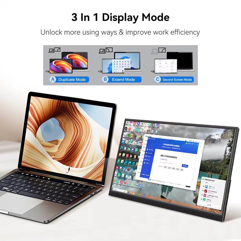 Moniteur tactile portable 16/14 pouces 1920x1200 IPS USB C HDMI