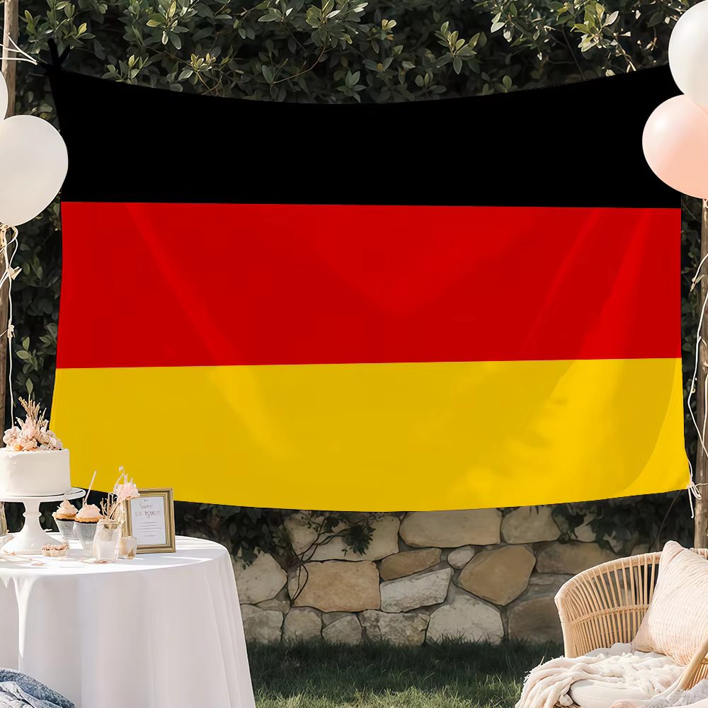 Drapeau de la nation allemande pour fête de jardin, décoration murale pour salon, maison, bannière, tapisserie extérieure pour chambre à coucher