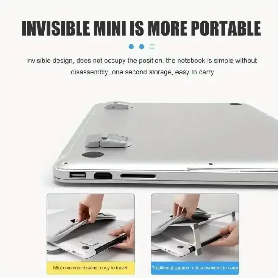 2 pièces en alliage d'aluminium accessoires pour ordinateur Portable support
