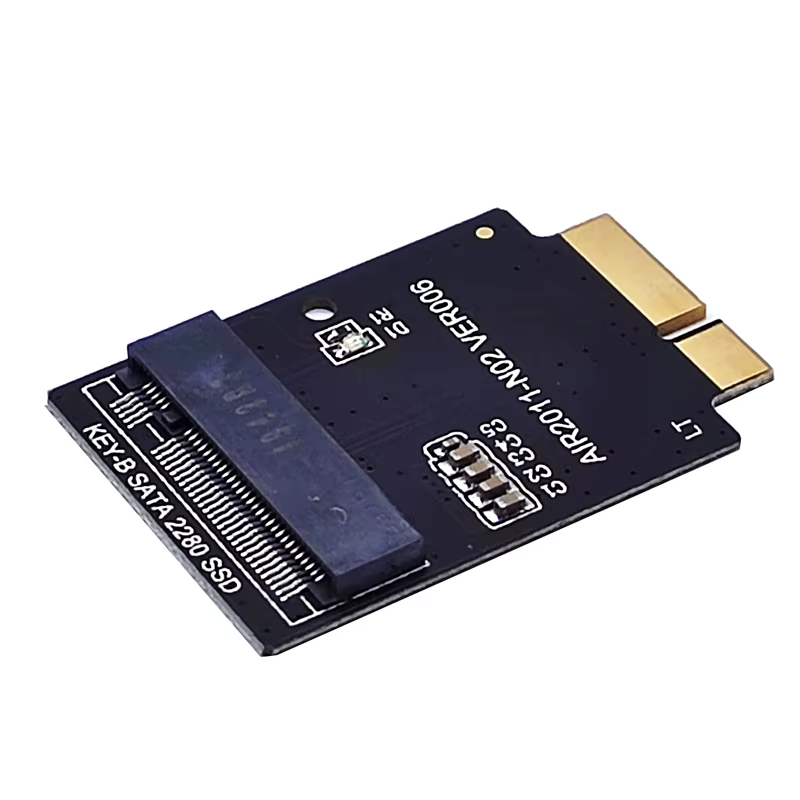 Adaptateur pour Apple Macbook SSD M.2 NGFF SSD à 12 + 6 broches, carte Riser pour MacBook Air 2010 2011 A1370 A1369 MC503 MC504 MC505