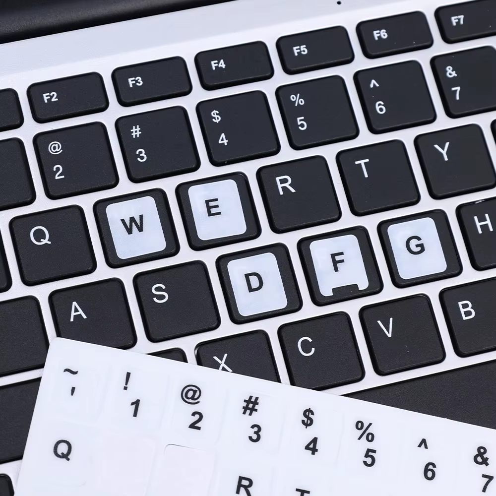 Autocollants de clavier Shoous anglais et russe
