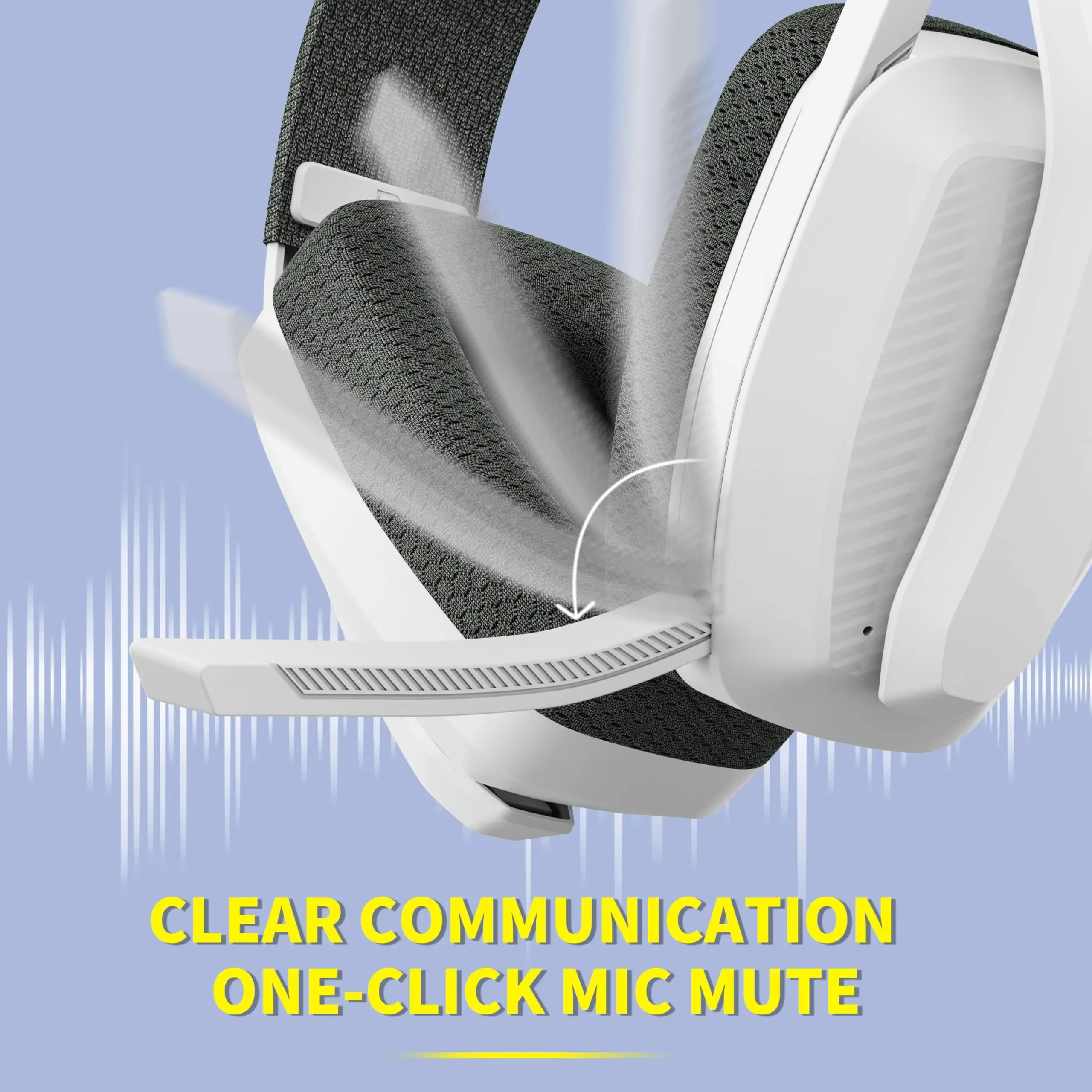 BINNUNE BW06 casques Bluetooth Gamer avec micro pour PS5 PS4 PC Mac Playstation casque de jeu sans fil 2.4GHz avec Microphone